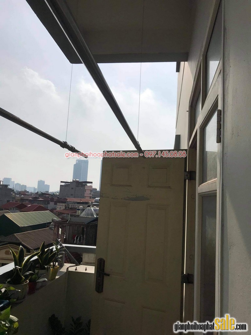 Sửa giàn phơi Cầu giấy: thay bộ tời tại nhà chị Nhu, chung cư ngõ 1 Đông Quan - 08