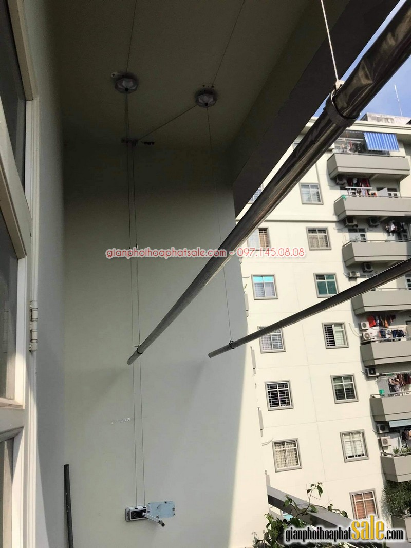 Sửa giàn phơi Cầu giấy: thay bộ tời tại nhà chị Nhu, chung cư ngõ 1 Đông Quan - 03