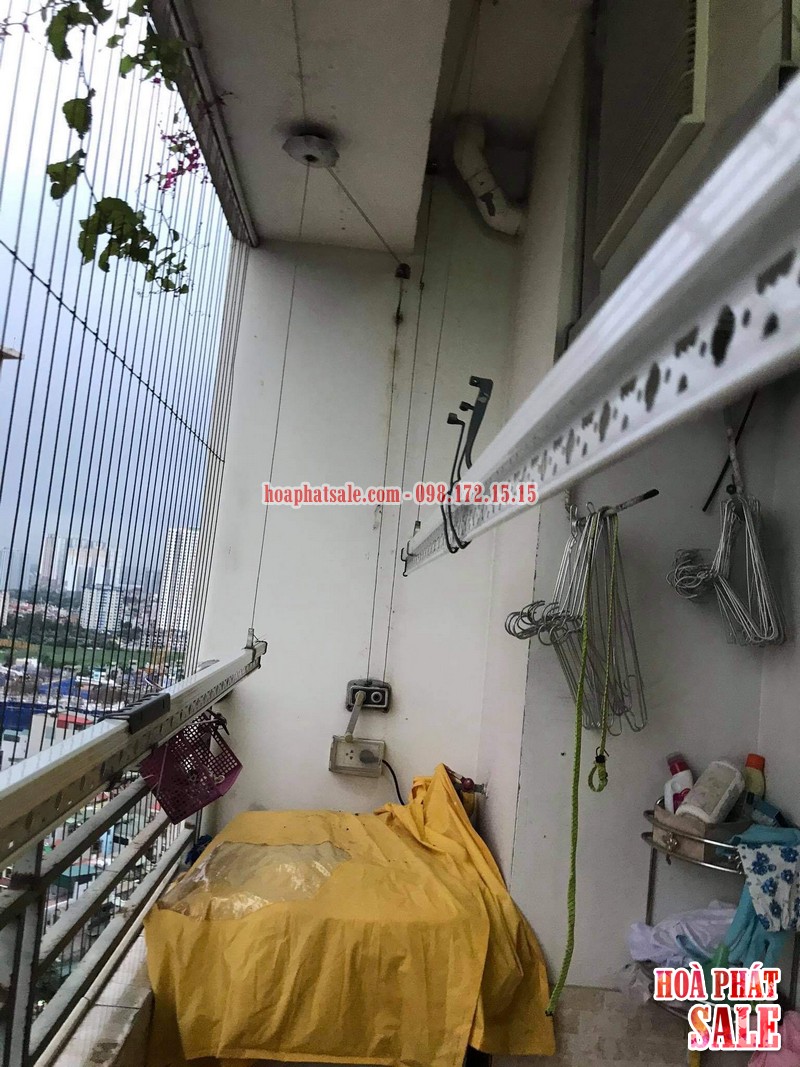 Sửa giàn phơi tại Hoàng Mai, thay dây cáp giá rẻ tại chung cư Nam Đô complex nhà chị Hương - 01