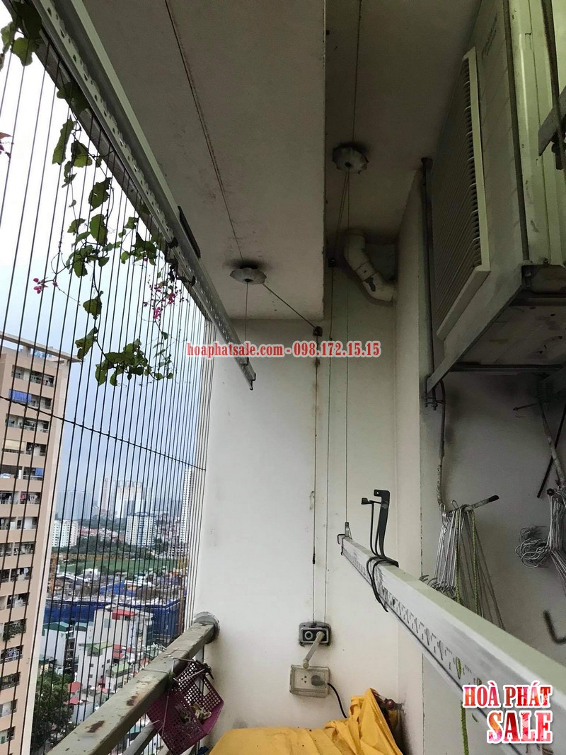Sửa giàn phơi tại Hoàng Mai, thay dây cáp giá rẻ tại chung cư Nam Đô complex nhà chị Hương - 02