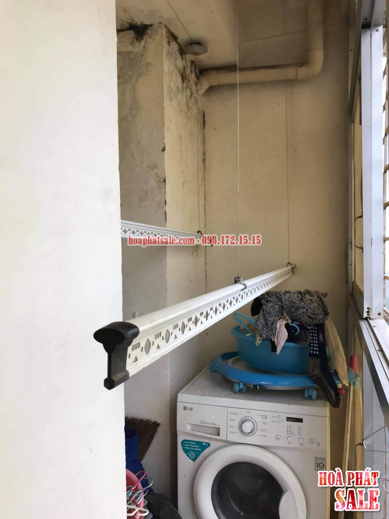 Sửa giàn phơi tại Thanh Trì - Hình ảnh thực tế sửa chữa tại nhà chị Nhung, chung cư Ecogreen - 01