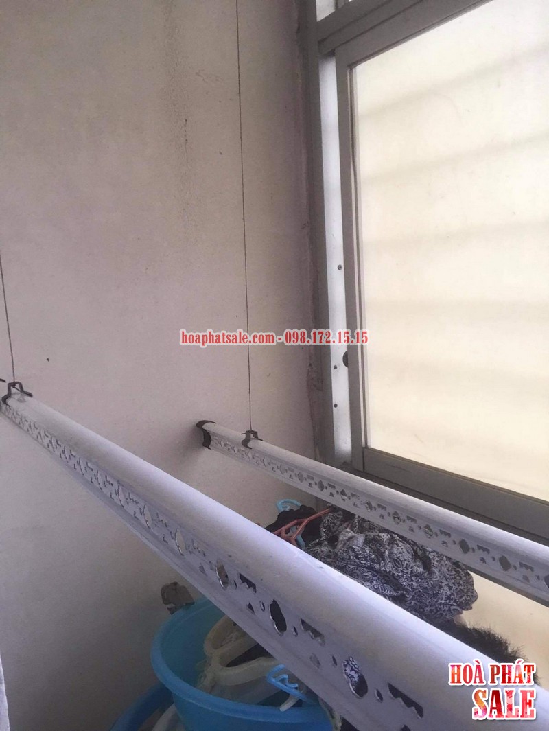 Sửa giàn phơi tại Thanh Trì - Hình ảnh thực tế sửa chữa tại nhà chị Nhung, chung cư Ecogreen - 02