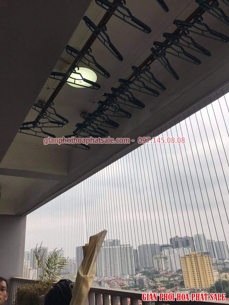 Lắp lưới an toàn ban công chung cư tại nhà anh Xuân, Bắc Hà Tower - 04